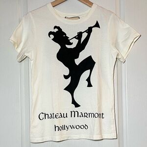 Gucci Chateau Marmont Oversized Cotton T-Shirt XS  Style #432086 Luxury Designer